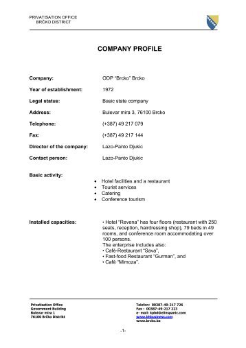 COMPANY PROFILE - FDI.net