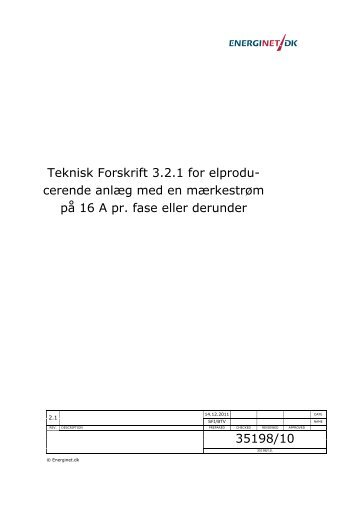 TF 3.2.1 Elproducerende anlæg - Energinet.dk