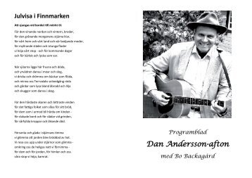 Dan Andersson-afton - duger-du.se
