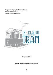 1 Wijkvereniging De Blauwe Tram Oude Trambaan 51 2265CA ...