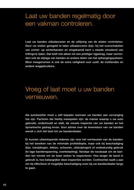 Alles wat u over banden moet weten. - Continental