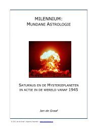 Millennium: mundane astrologie - Jan de Graaf