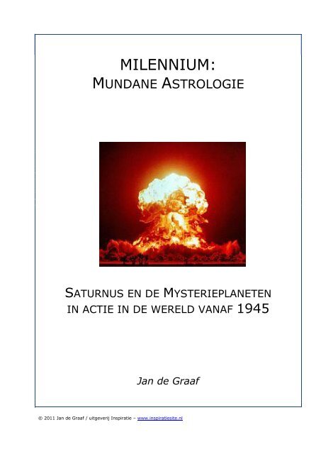 Millennium: mundane astrologie - Jan de Graaf