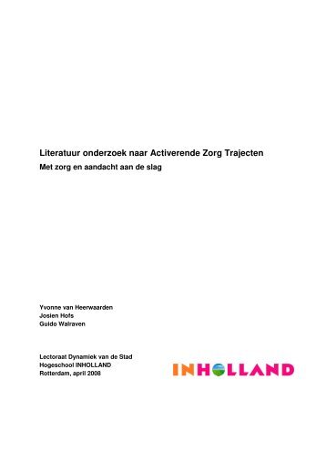 Literatuuronderzoek naar Activerende Zorg