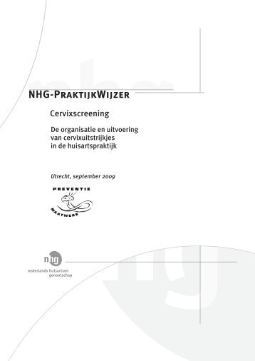 NHG Praktijkwijzer cervixscreening, september 2009 - ELANN