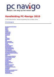 Handleiding PC-Navigo 2010 - Watersportalmanak