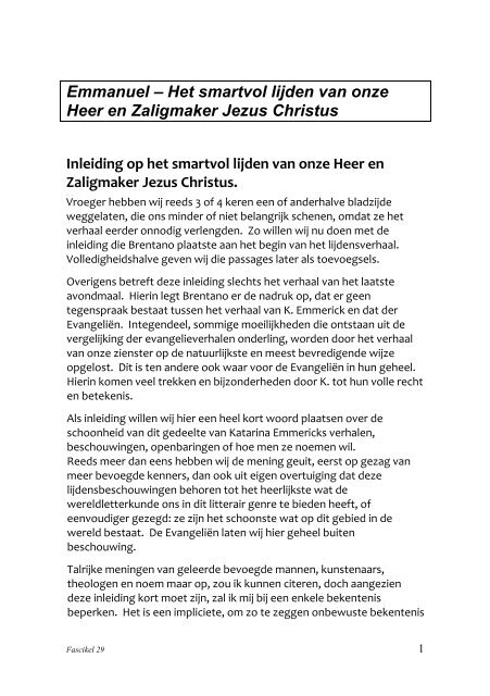 Het smartvol lijden van Jezus Christus - visioenen van Anna ...