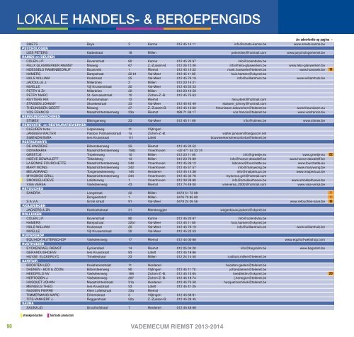 handels- & beroepengids - Gemeente Riemst