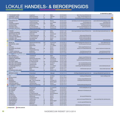 handels- & beroepengids - Gemeente Riemst