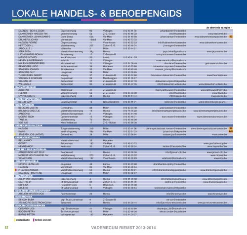 handels- & beroepengids - Gemeente Riemst