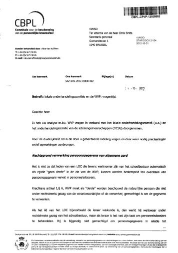 Privacycommissie - VVKSO - ICT-coördinatoren