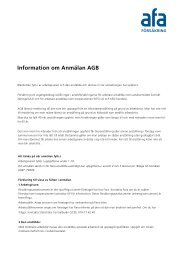 Information om Anmälan AGB - AFA Försäkring