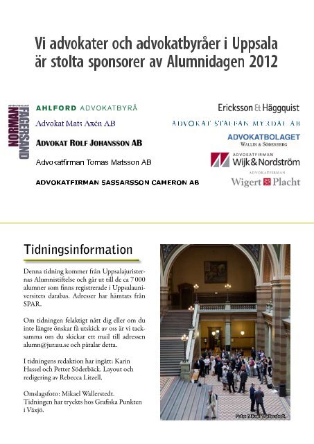 2012 - Uppsalajuristernas Alumnistiftelse