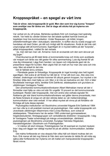 Publicerad i Svenska Dagbladet den 18 februari 2002. - neij.se