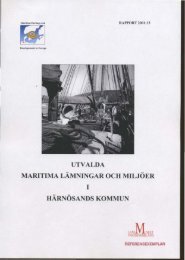 utvalda maritima lämningar och miljöer härnösands kommun