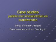 Case studies patient met inhalatieletsel en brandwonden