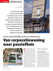 Artikel 'Van corporatiewoning naar passiefhuis' - BouwLokalen