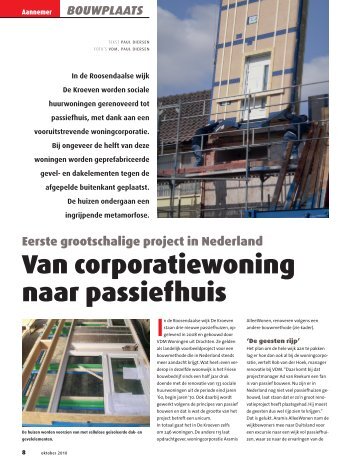 Artikel 'Van corporatiewoning naar passiefhuis' - BouwLokalen