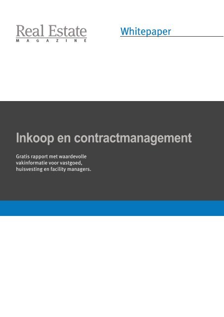Whitepaper 'Inkoop en contractmanagement'