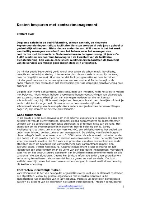 Whitepaper 'Inkoop en contractmanagement'