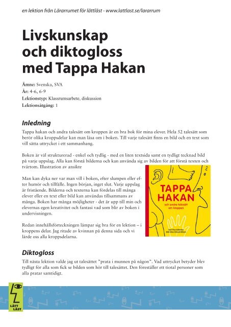 Livskunskap och diktogloss med Tappa Hakan