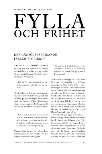 Fylla och frihet - Spritmuseum