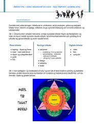 årsplan for 1. klasse i billedkunst 2011-2012 - Glesborg Skole