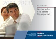 Master in het Real Estate Management (MRE) - Antwerp ...