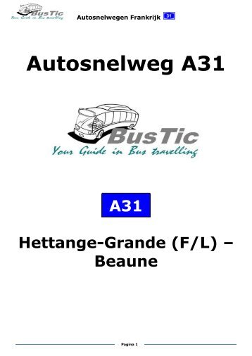 Autosnelweg A31 - Bustic.nl