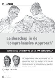 Comprehensive Approach - Nederlandse Officieren Vereniging