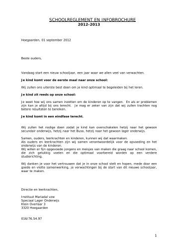 schoolreglement downloaden - Mariadal-Hoegaarden