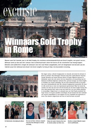 Winnaars Gold Trophy in Rome - Francis Hairdesign