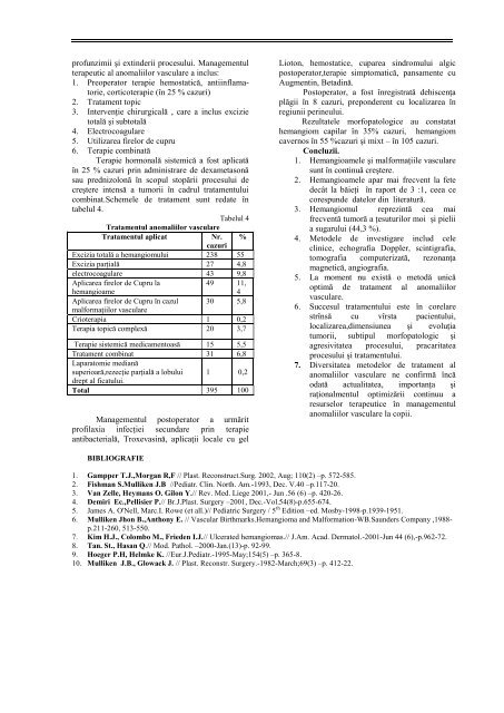 2006 vol VII - Asociaţia Chirurgilor Pediatri RM