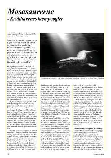 Mosasaurerne - GeologiskNyt