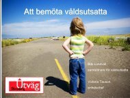 Att möta och samtala med våldsutsatta - Utväg Skaraborg