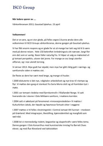 Jens Petter Heyerdahl - Velkommen! - ISCO Group