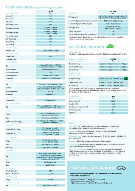auris Produktinformation