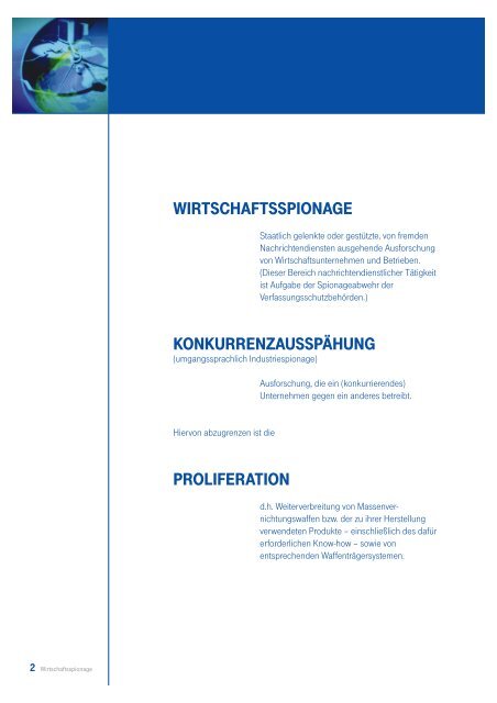 Wirtschaftsspionage – Information und Prävention - Bayerisches ...