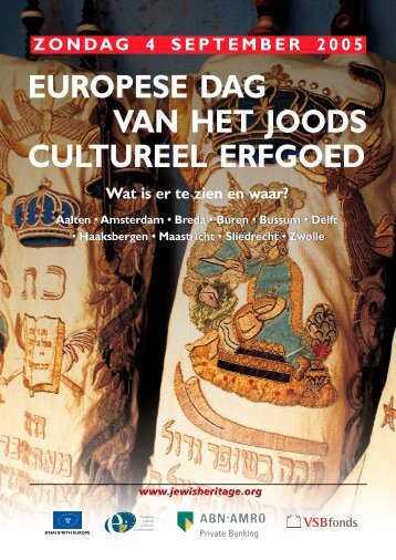 europese dag van het joods cultureel erfgoed - B'NAI B'RITH loge ...