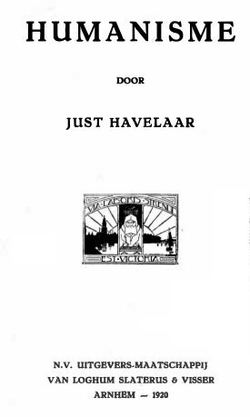 Havelaar, Just, Humanisme