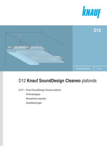 D12 D12 Knauf SoundDesign Cleaneo plafonds