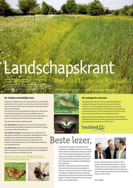 Beste lezer, - Regionaal Landschap Houtland