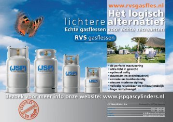 Consumentenfolder kampeer/marine - JSP Gascylinders