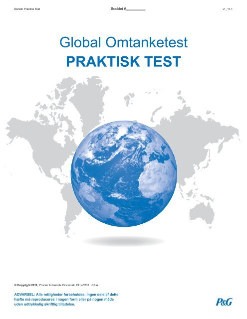 Global Omtanketest PRAKTISK TEST - P&G Jobs and Careers