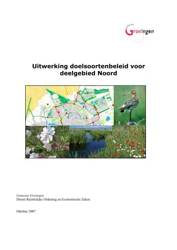 Doelsoortenbeleid noord.pdf - Gemeente Groningen