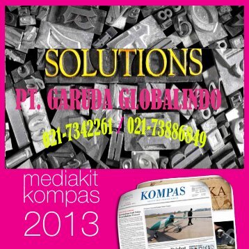 MEDIA KIT Koran Kompas 2013 - Agen Biro Iklan Kompas Resmi