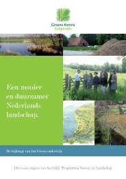 Een mooier en duurzamer Nederlands landschap. - Groene Kennis ...