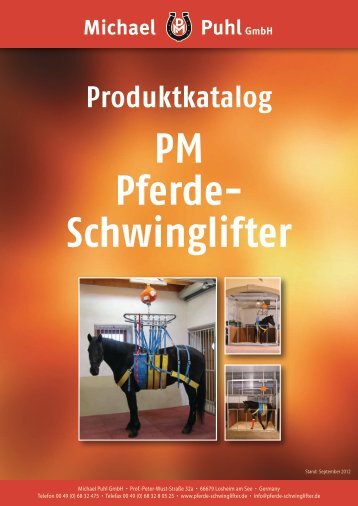Der PM Pferde-Schwinglifter Version 2012