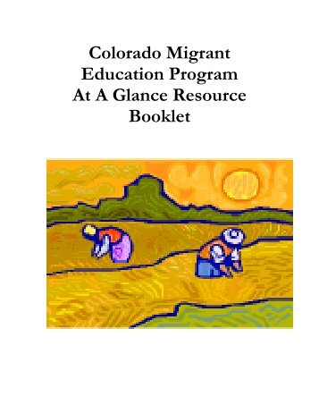 TABLE OF CONTENTS - Colorado State Publications Library Digital ...