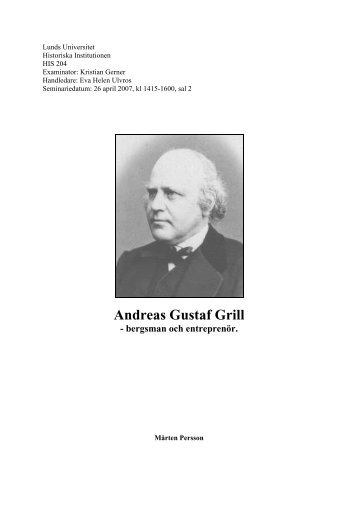Andreas Gustaf Grill - Grilliana